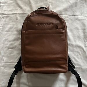 COACH Charles Brown leather Slim Backpack